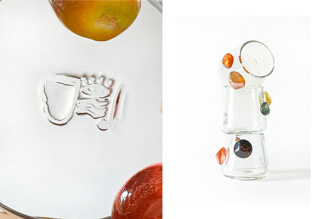Design Milk: Get Your Rocks Off, Honey: Glass Vessels by Jess Humphrey