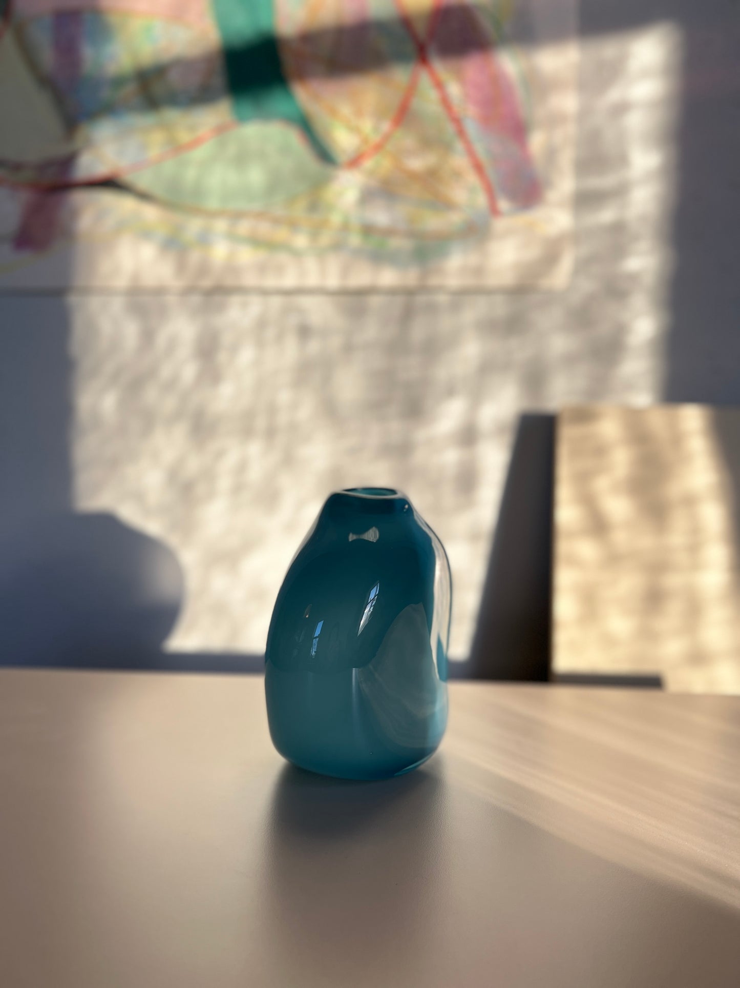 Aegean Blue Tear Drop Vase