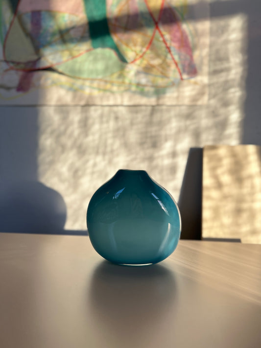 Aegean Blue Tear Drop Vase