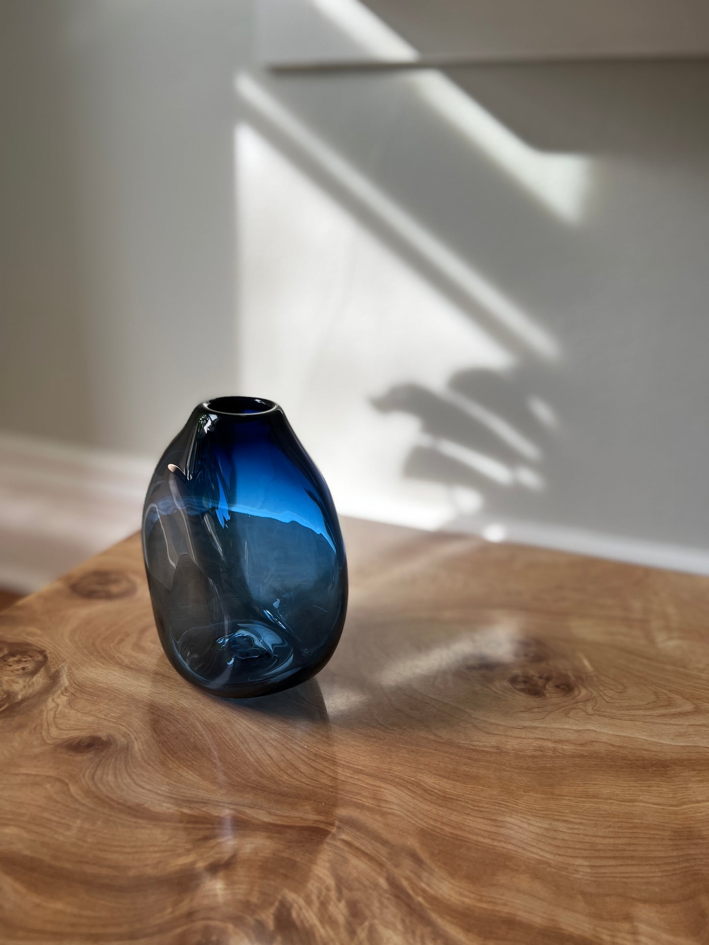 Deep Sea Blue Tear Drop Vase