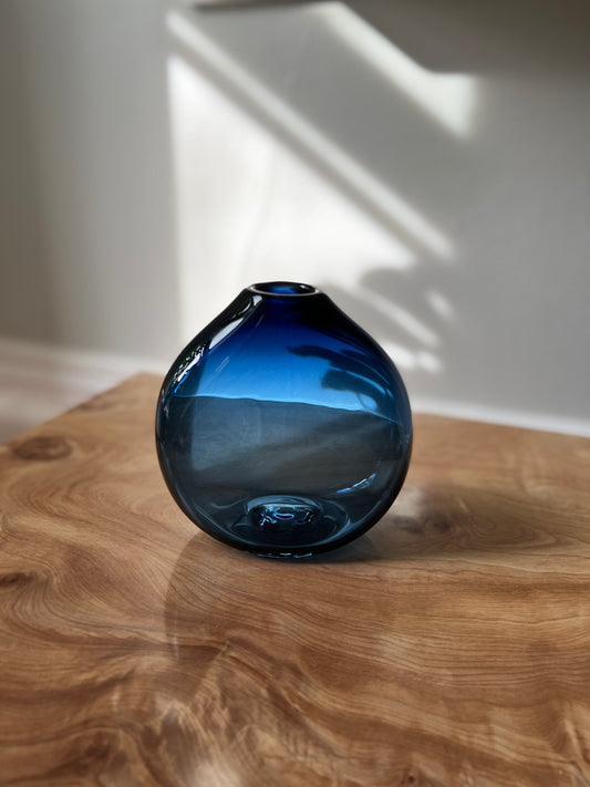 Deep Sea Blue Tear Drop Vase